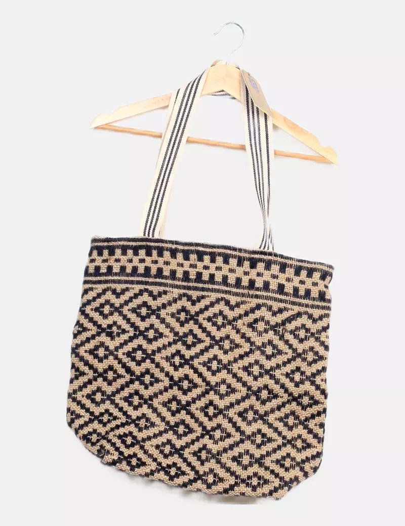 1818 Bolso tote rafia