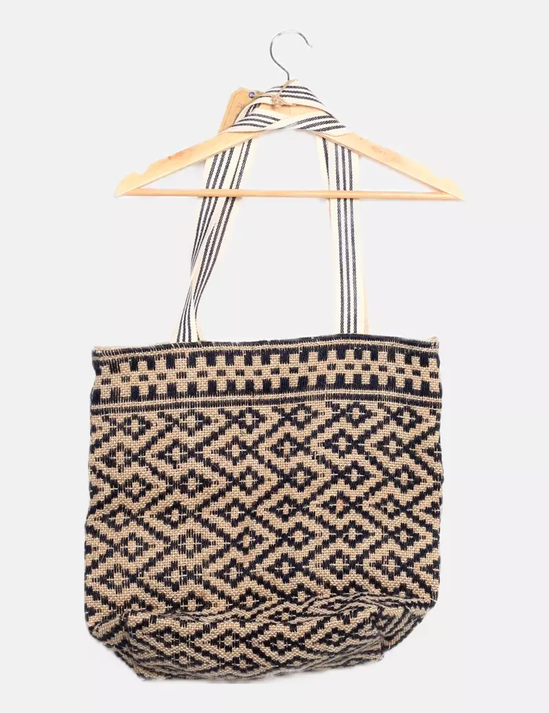 1818 Bolso tote rafia