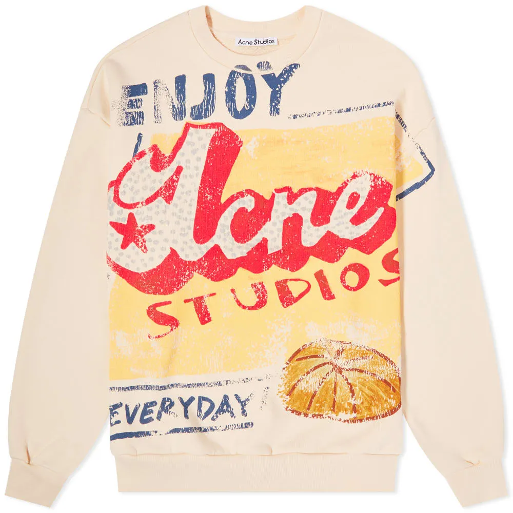 Acne Studios Large Logo Crew Sweat
