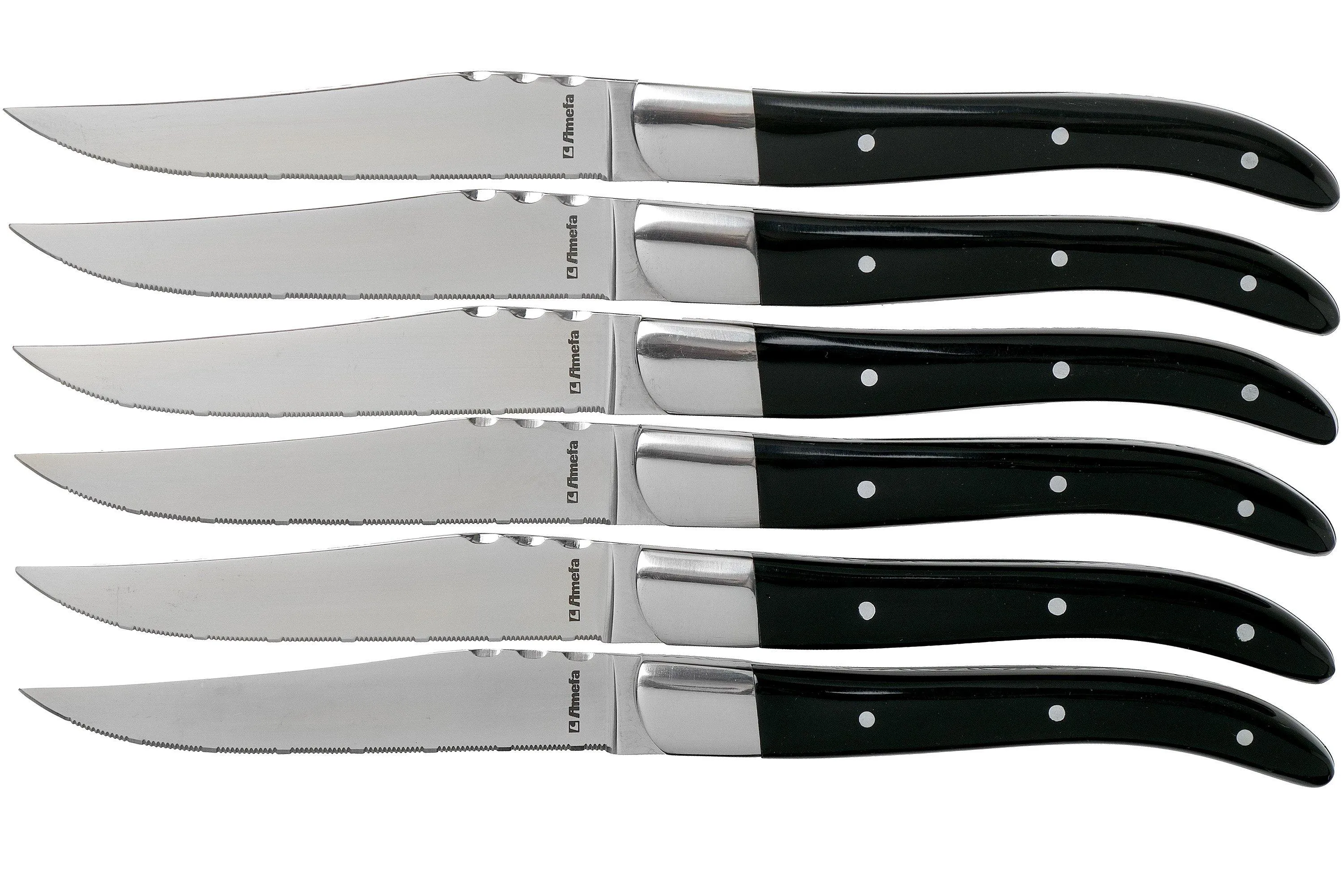 Amefa Royal Steak 2520 seis cuchillos para carne en caja magnética de regalo