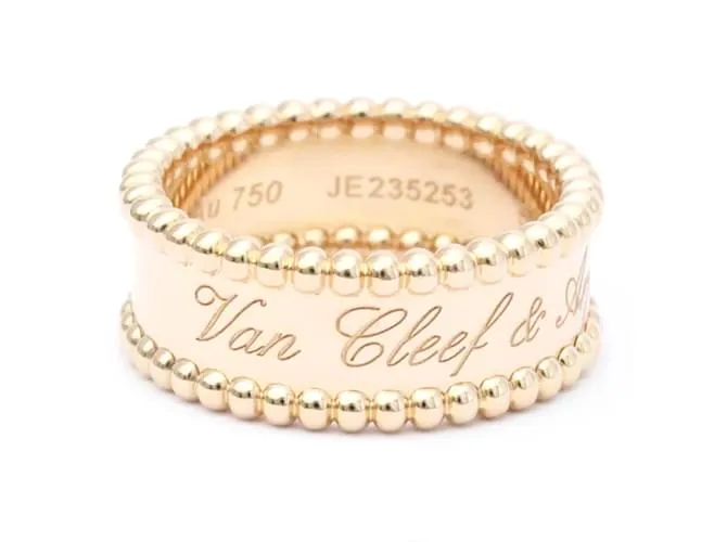 Anillo Perlée Signature Van Cleef & Arpels Dorado 