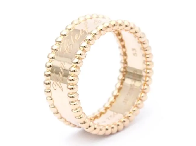 Anillo Perlée Signature Van Cleef & Arpels Dorado 