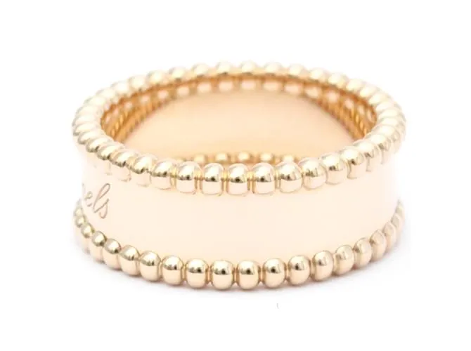 Anillo Perlée Signature Van Cleef & Arpels Dorado 