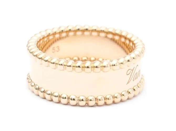 Anillo Perlée Signature Van Cleef & Arpels Dorado 