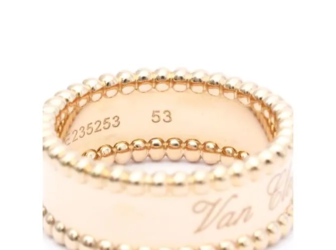 Anillo Perlée Signature Van Cleef & Arpels Dorado 