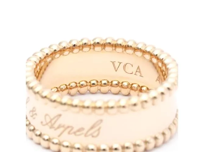 Anillo Perlée Signature Van Cleef & Arpels Dorado 