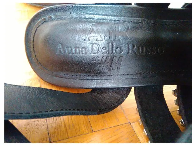 Anna Dello Russo pour H & M ANNA DELLO RUSSO por sandalias H&M con cristales Negro 
