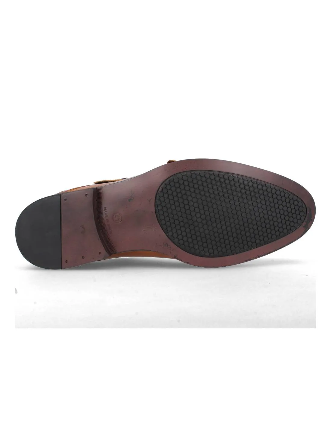 BAERCHI  ZAPATO VESTIR JAEN DOBLE HEBILLA CUERO