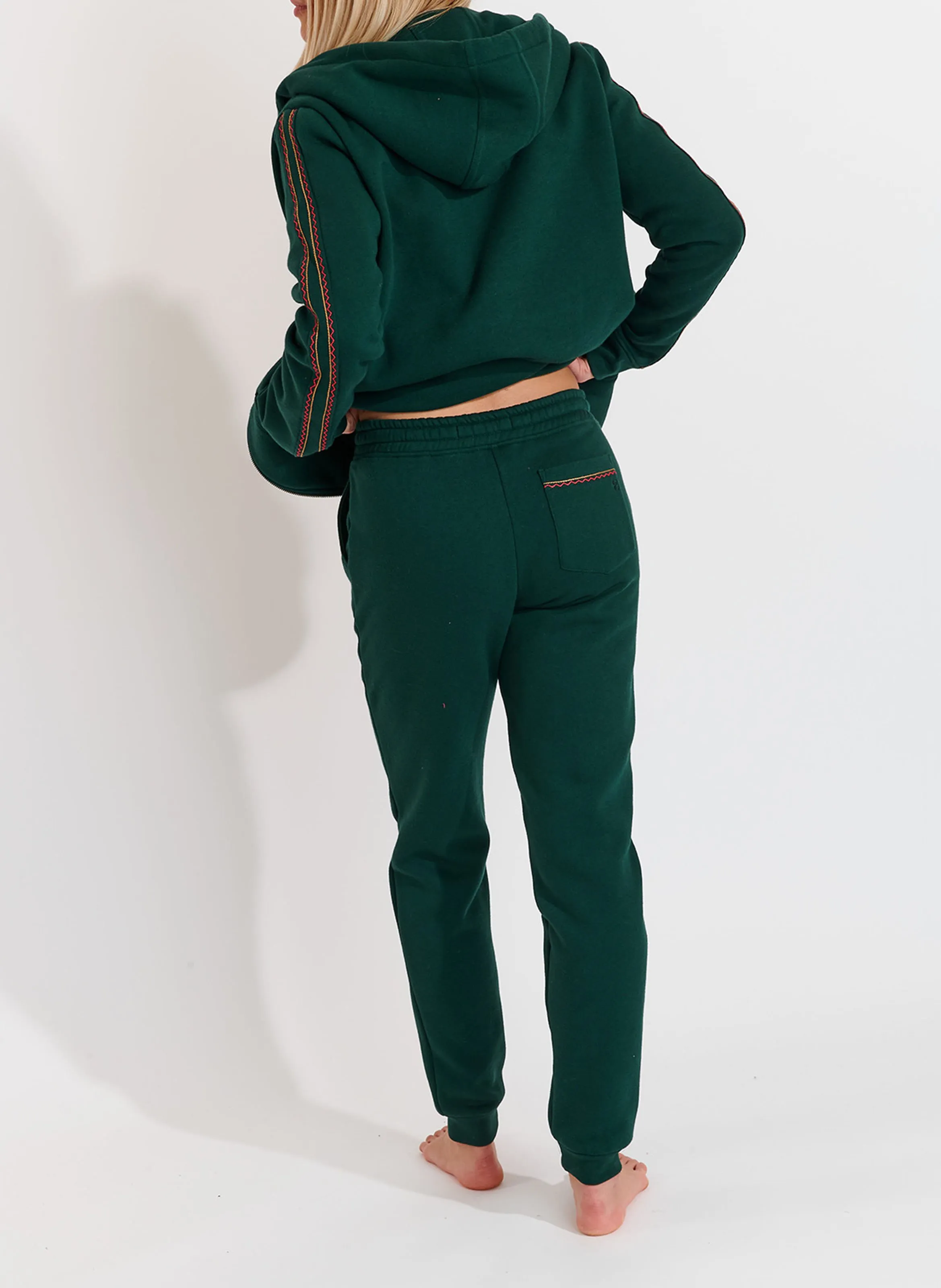 BANANA MOON QUICK BIGROCK  JOGGING RECTO DE MEZCLA DE ALGODóN EN VERDE