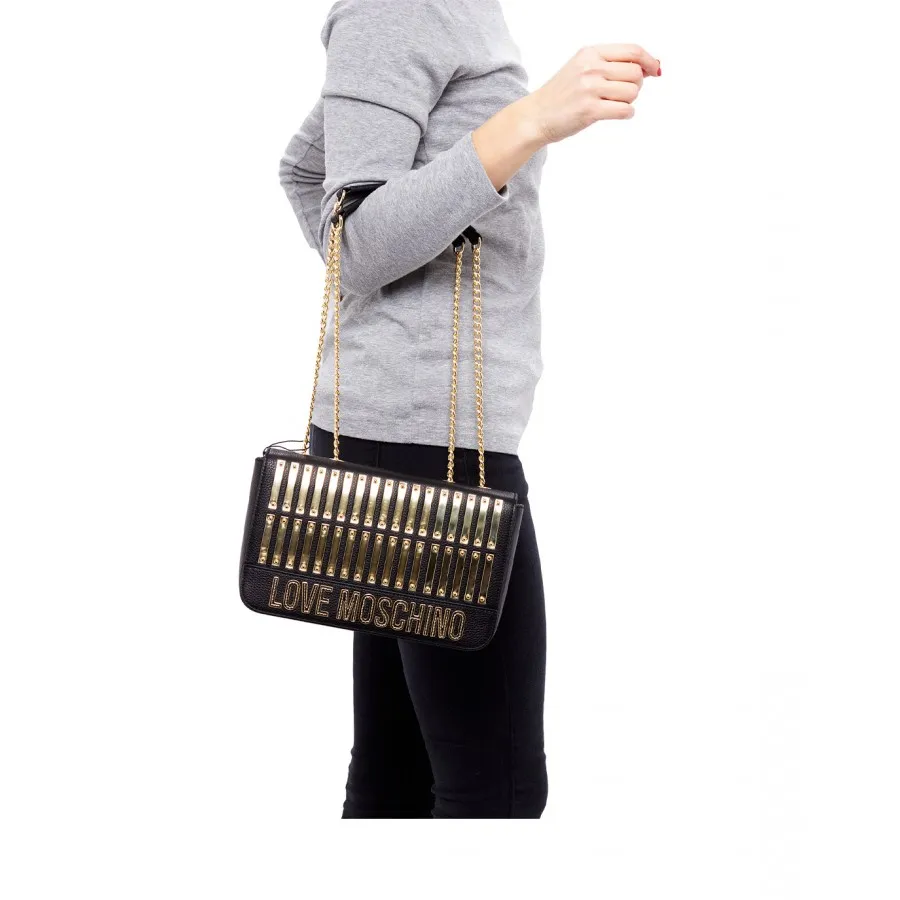 Bandolera Mujer LOVE MOSCHINO JC4136 Grain Nero Cuero Negro