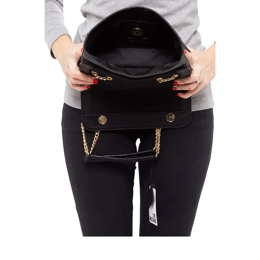 Bandolera Mujer LOVE MOSCHINO JC4136 Grain Nero Cuero Negro