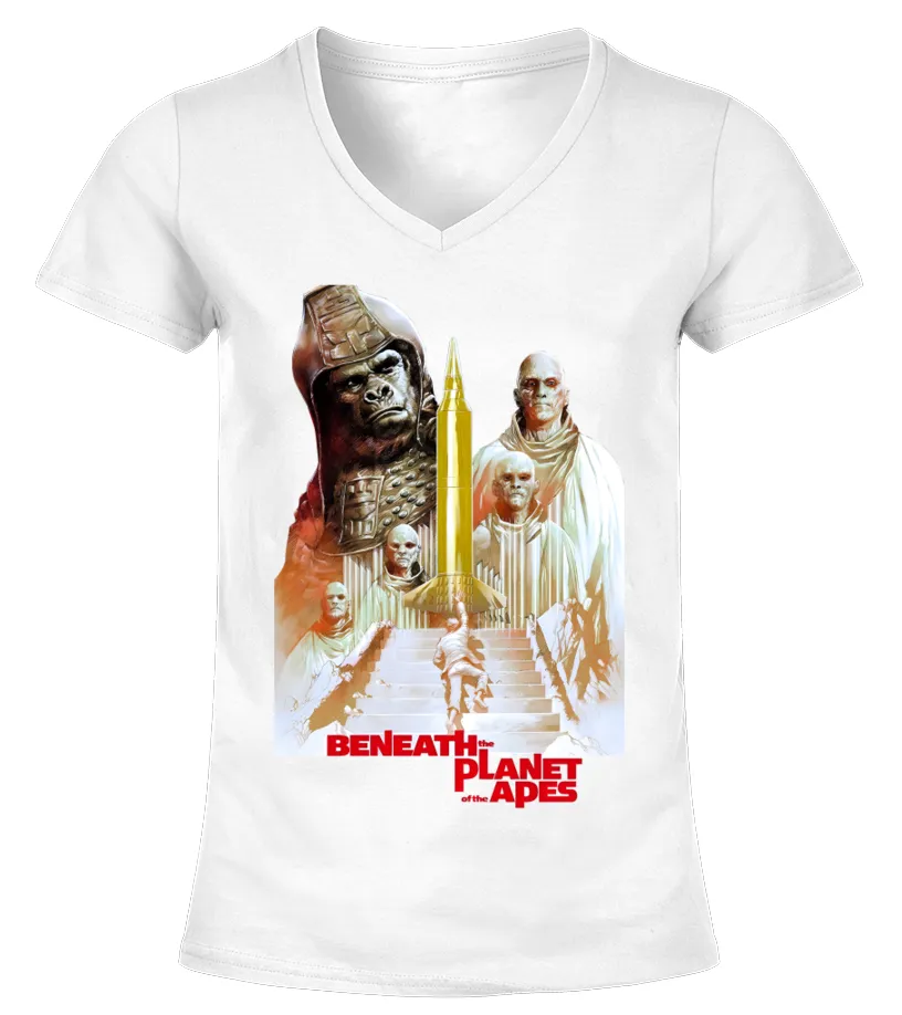 Beneath the Planet of the Apes (1970) WT 005 Camiseta cuello pico Mujer