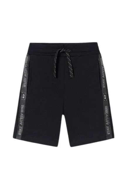 Bermuda Mayoral Cintas Print Negro Para Niño