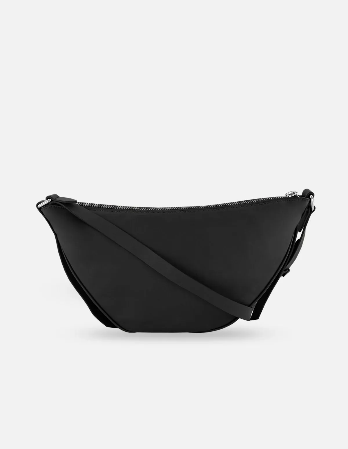 Bolso bandolera de piel color negro para mujer