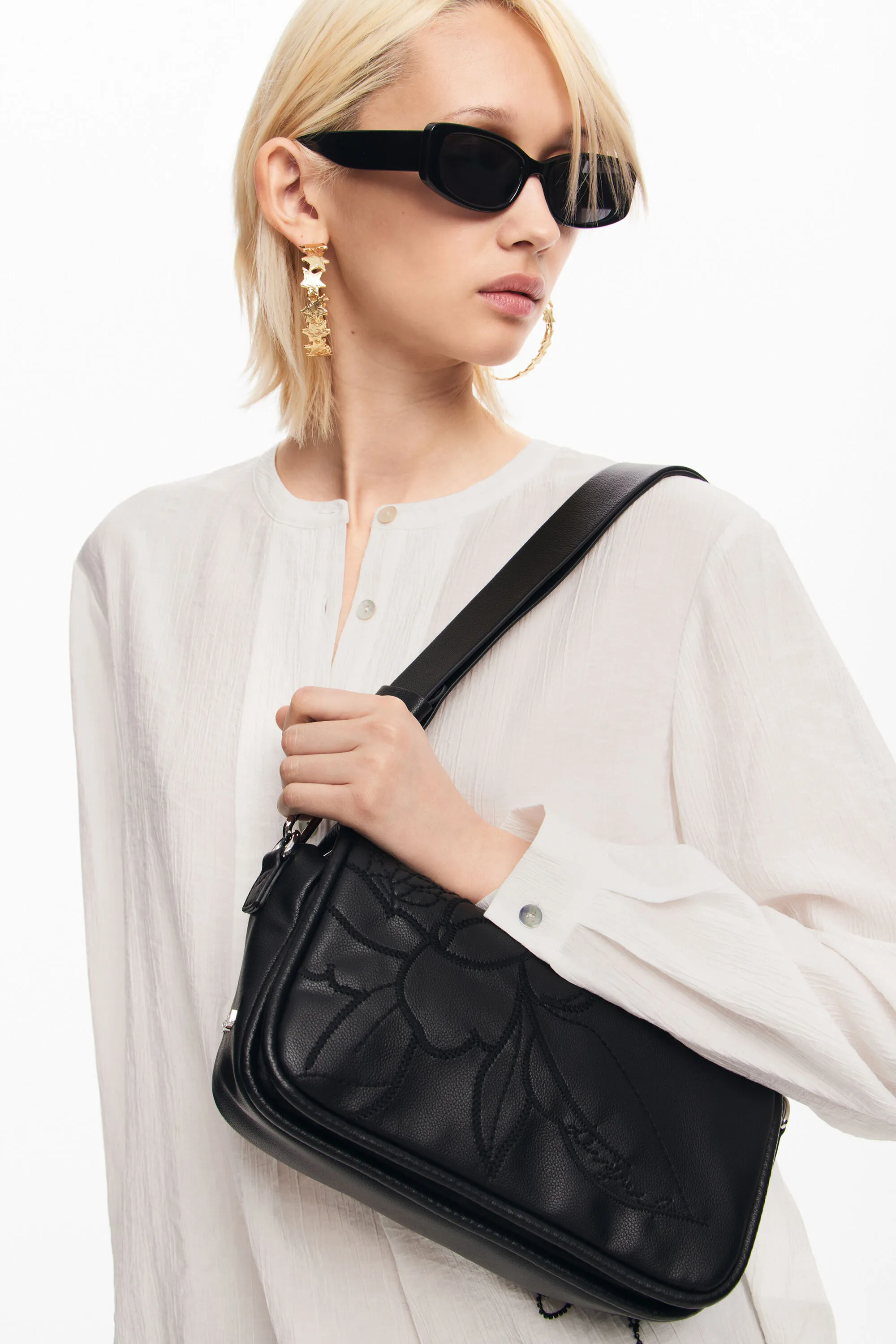 Bolso bandolera flores