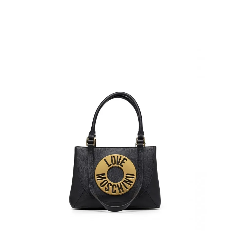 Bolso Bandolera Mujer LOVE MOSCHINO JC4285 Grain Nero Cuero Negro