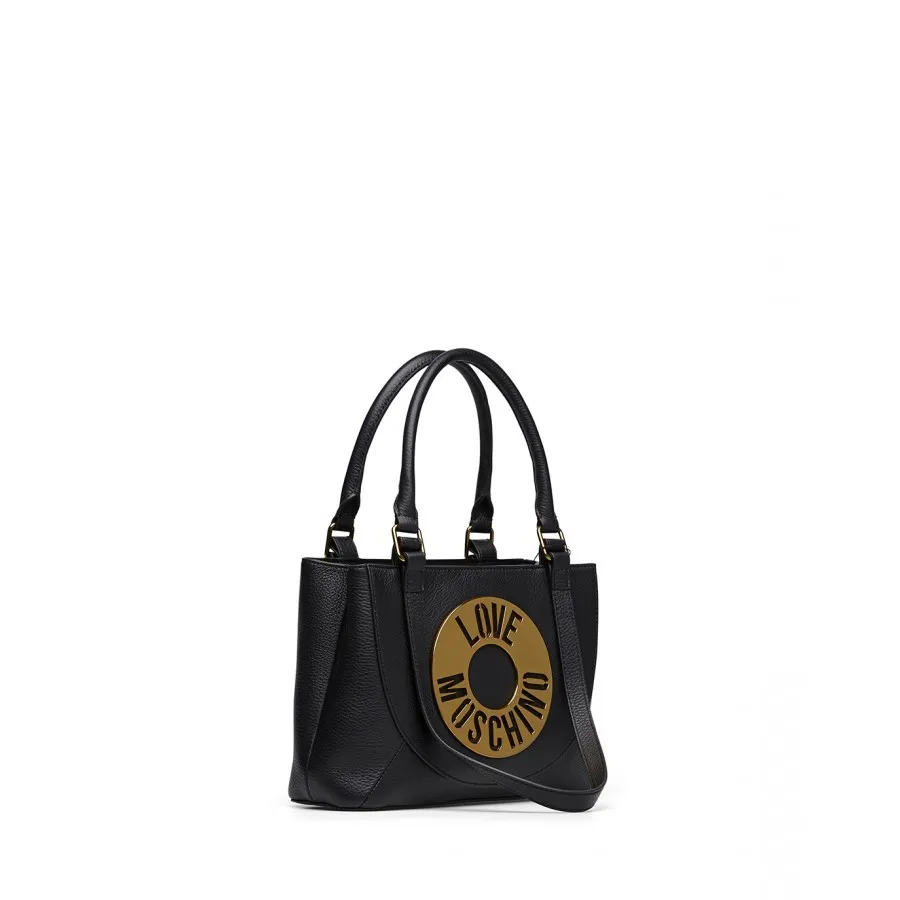 Bolso Bandolera Mujer LOVE MOSCHINO JC4285 Grain Nero Cuero Negro