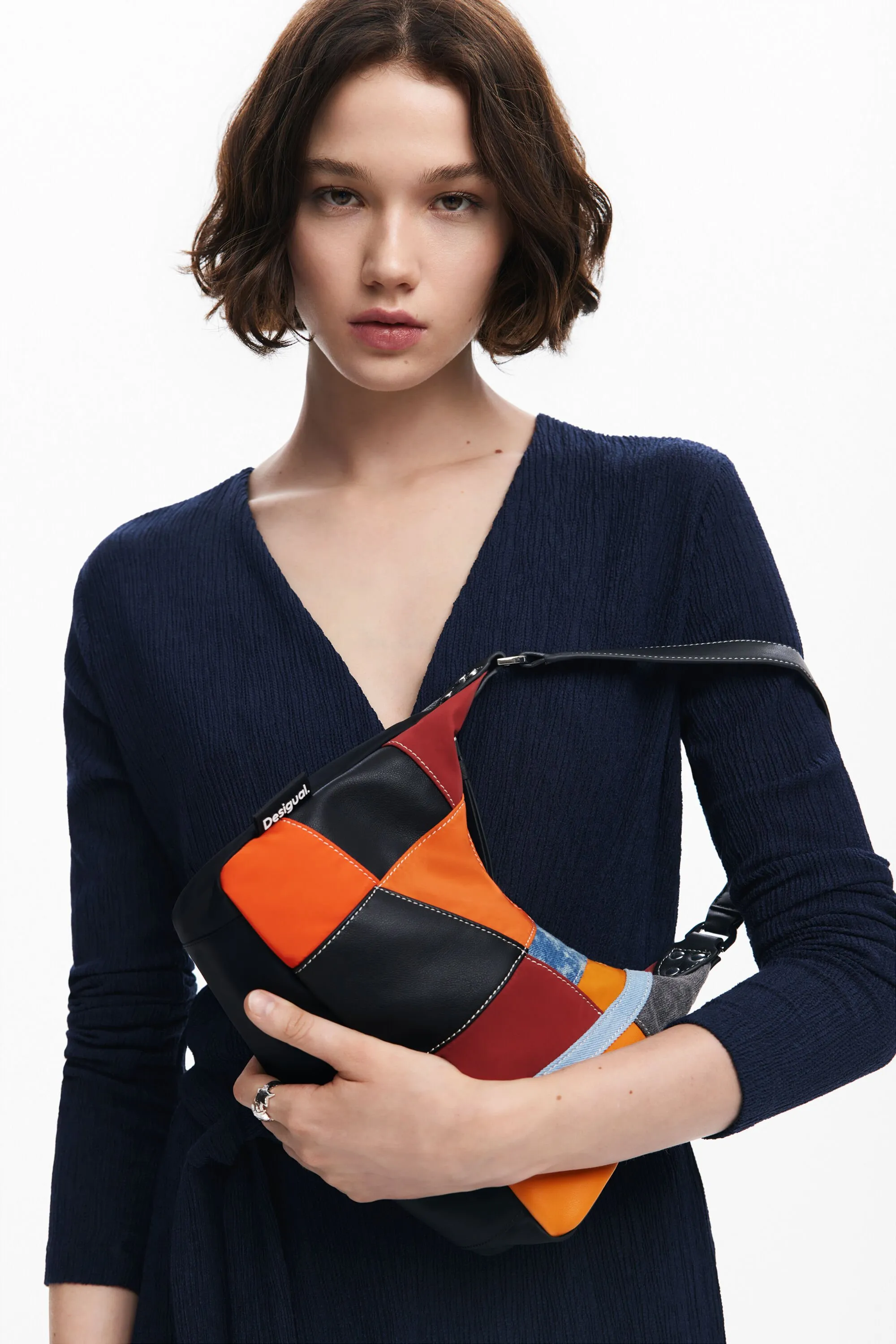 Bolso de hombro patch texturas