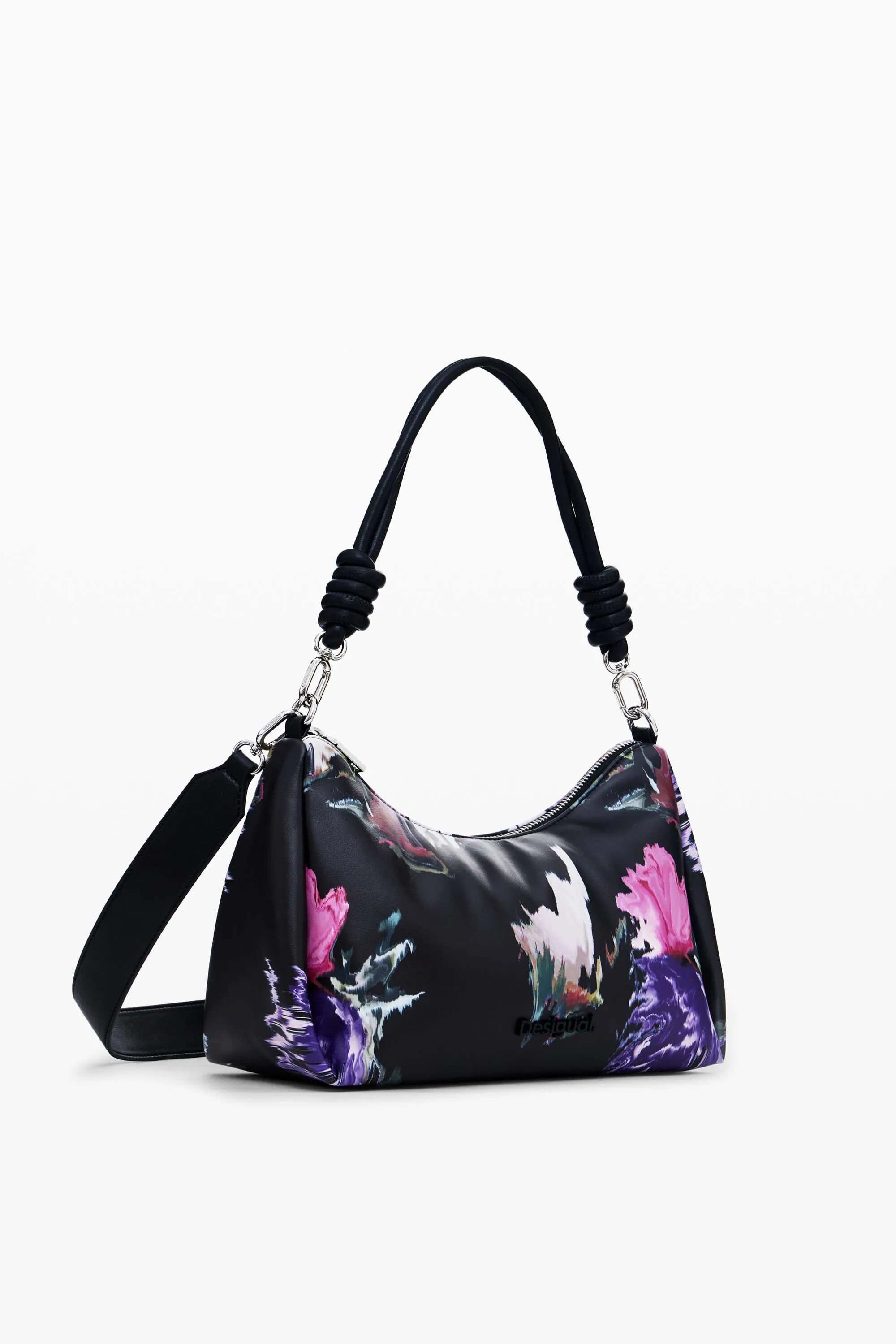 Bolso de mano acolchado flores