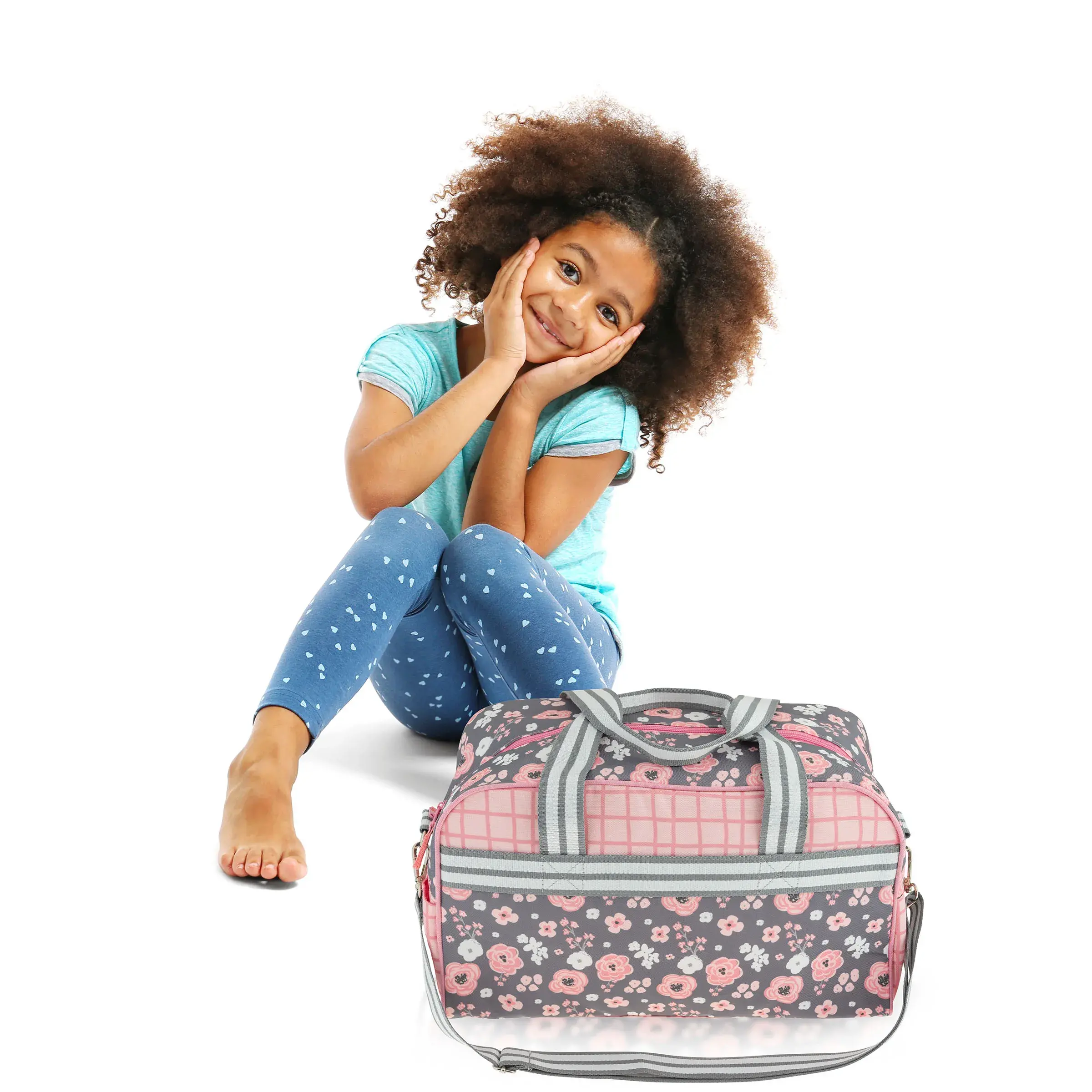 Bolso duffle flores