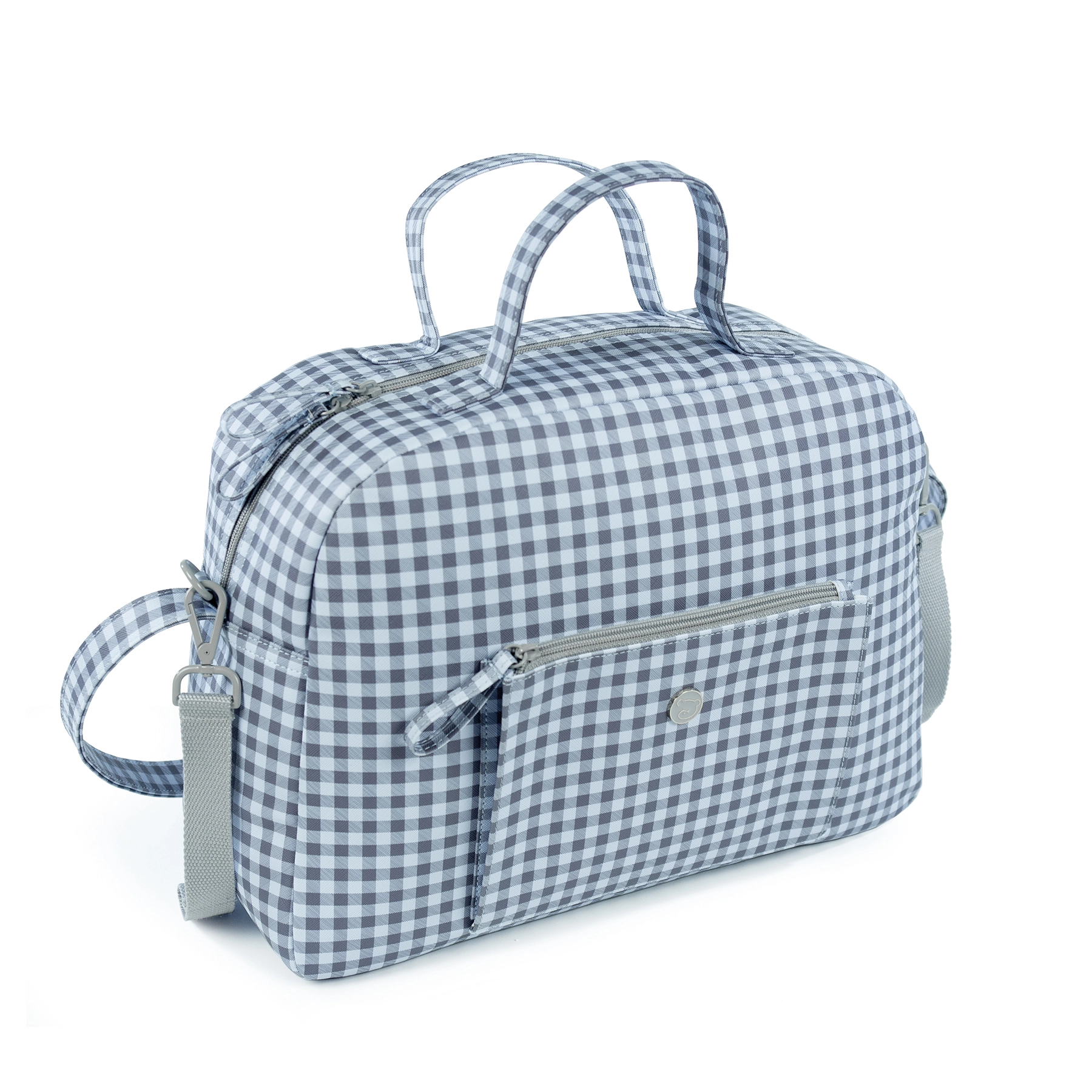 Bolso pasito a pasito crossbody together celeste gris