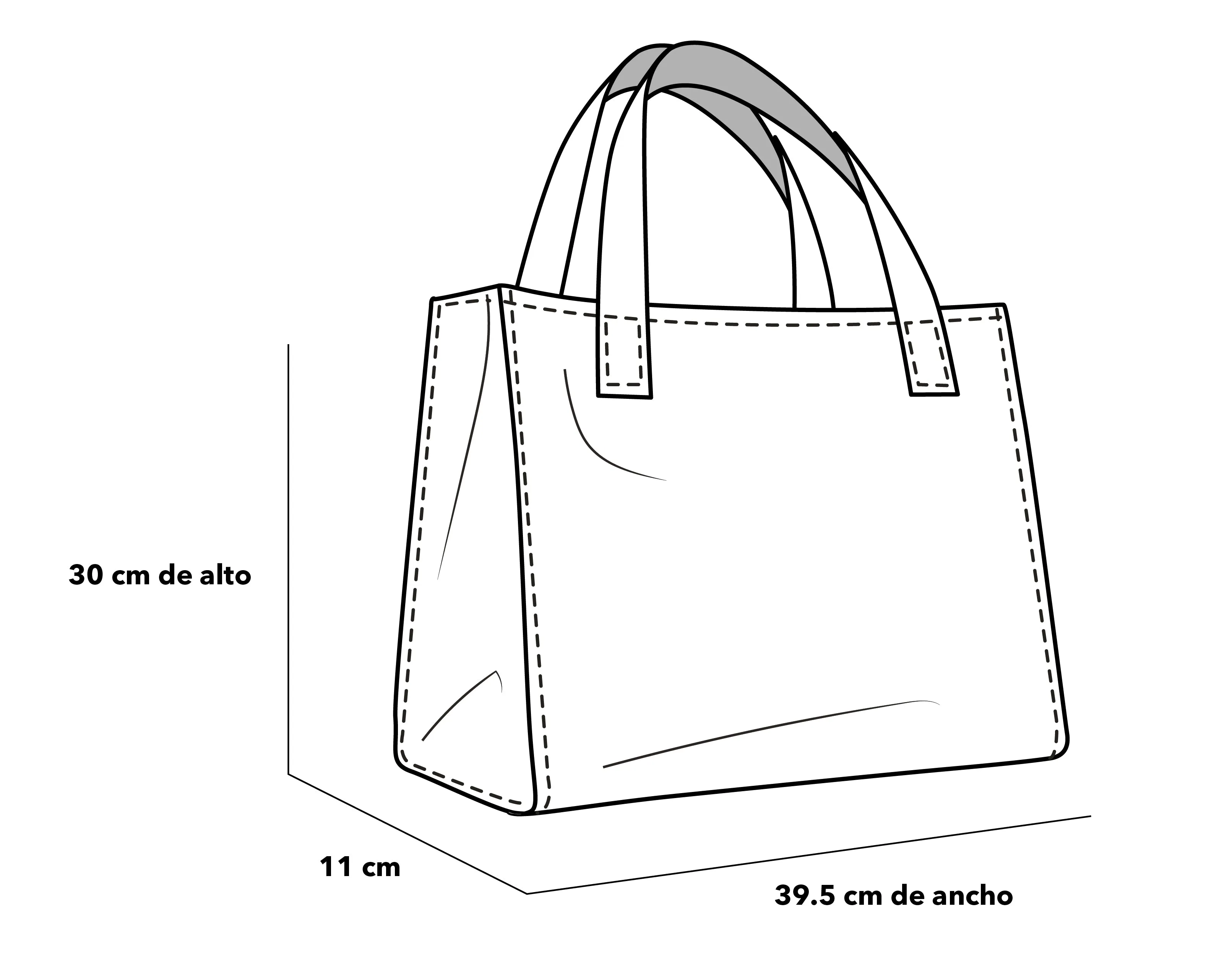 Bolso shopping de piel color naranja para mujer