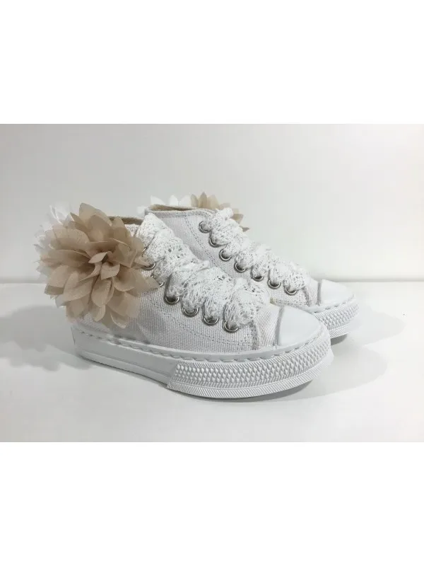 Bota lona Urban flores