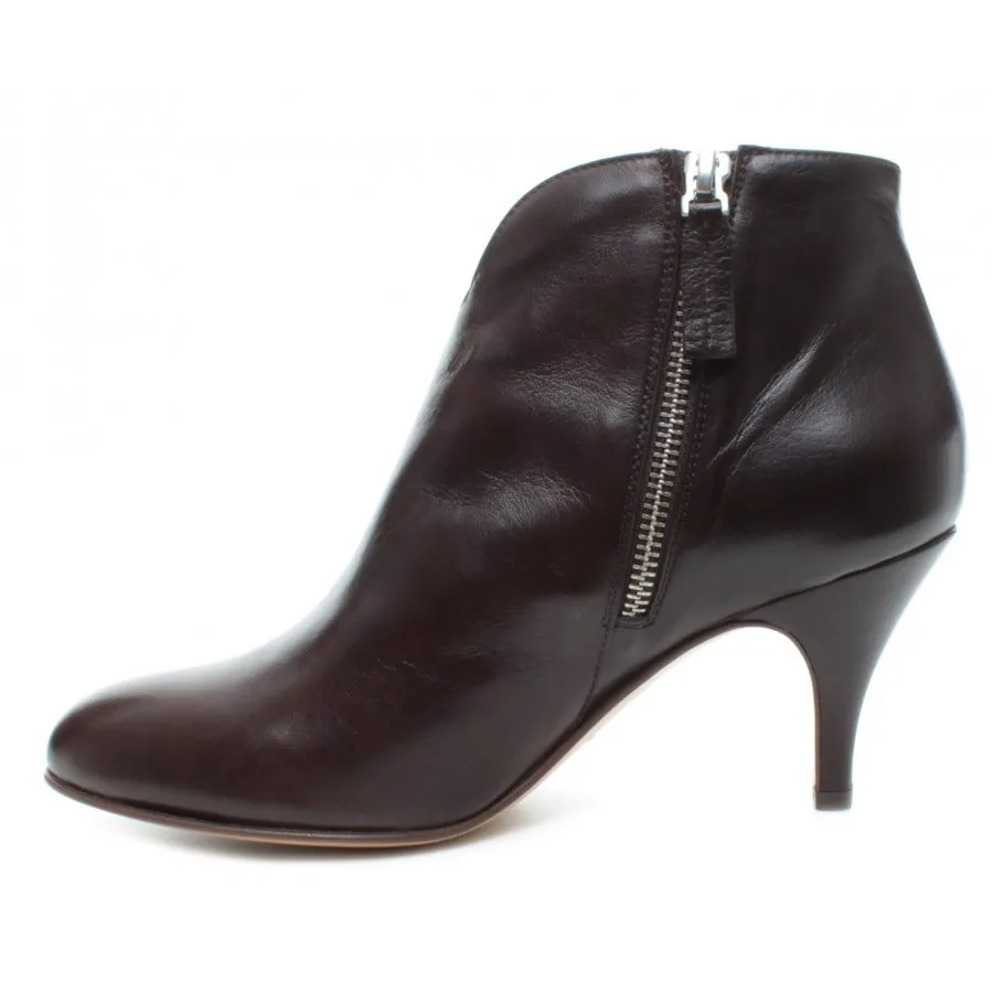 Botas Mujeres POMME D'OR 7090 Glove Chocolate Cuero Marron Oscuro