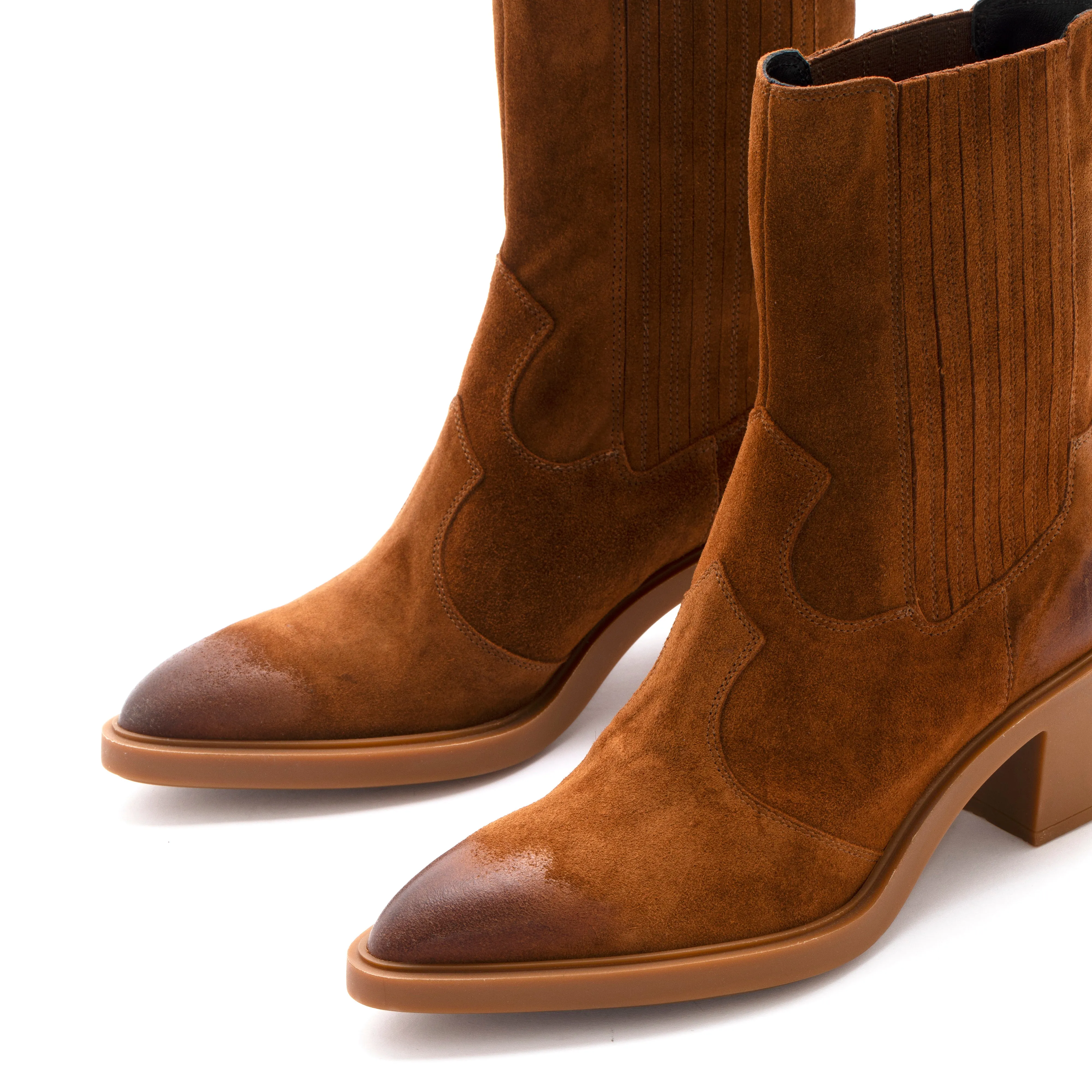 BOTIN COWBOY MARIAN VELOUR CUERO