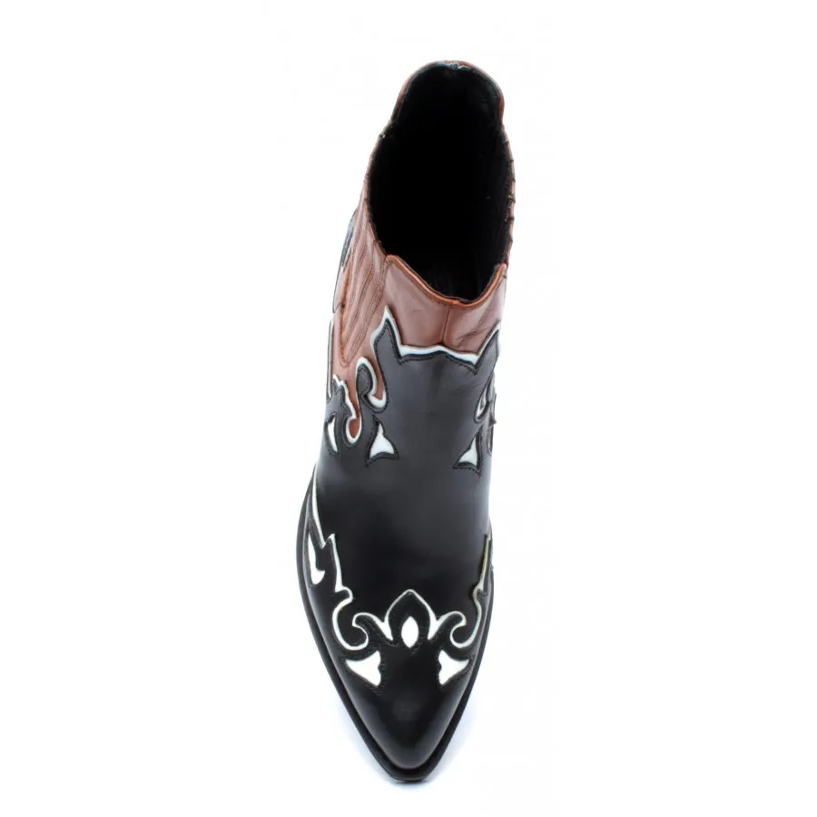 Bottes Mujer JANET & JANET 44202 Amanda Nero Cuero Negro Marron