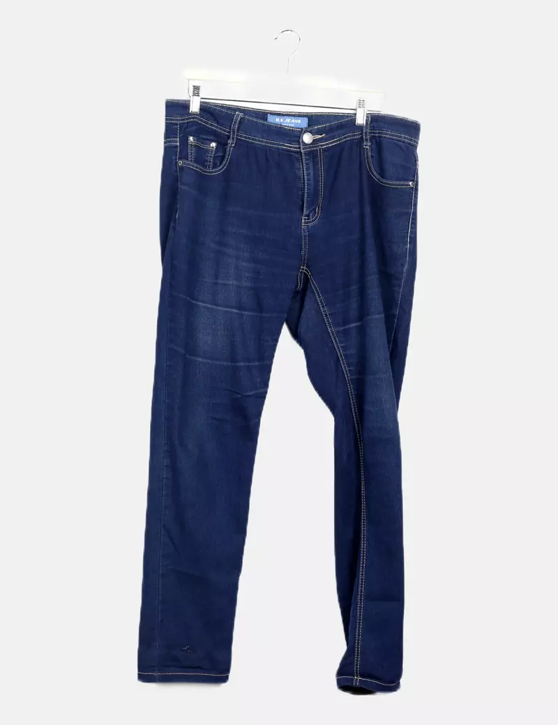 B.S Jeans Denim azul recto