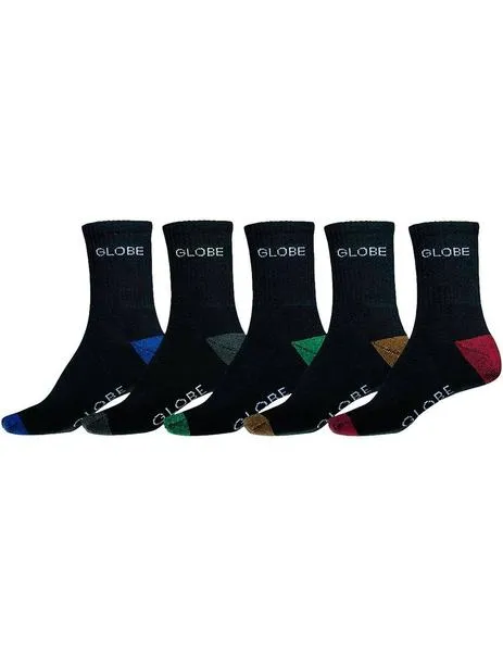 CALCETINES GLOBE INGLES CREW  (PACK DE 5)  ASSORTED