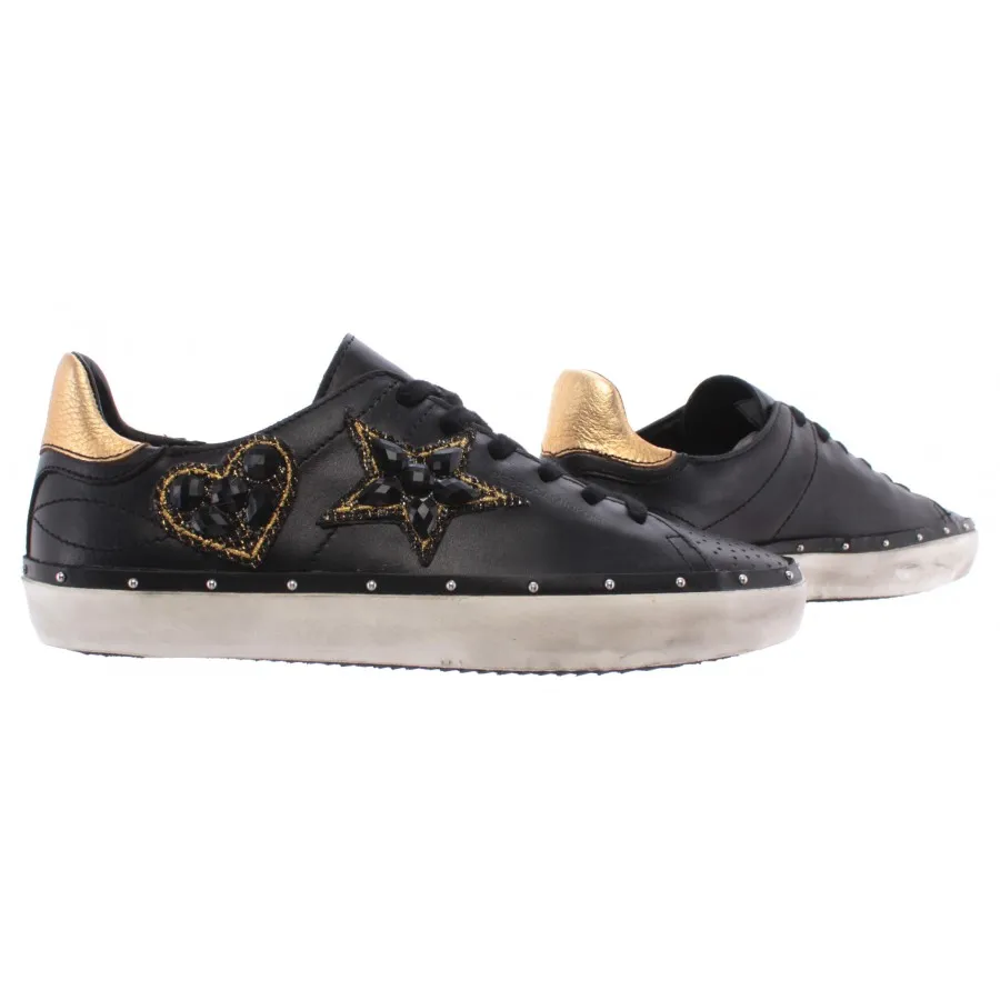 Calzado Mujer Sneakers REBECCA MINKOFF 00MW NA02 Swarovski Nappa Black Low Negre