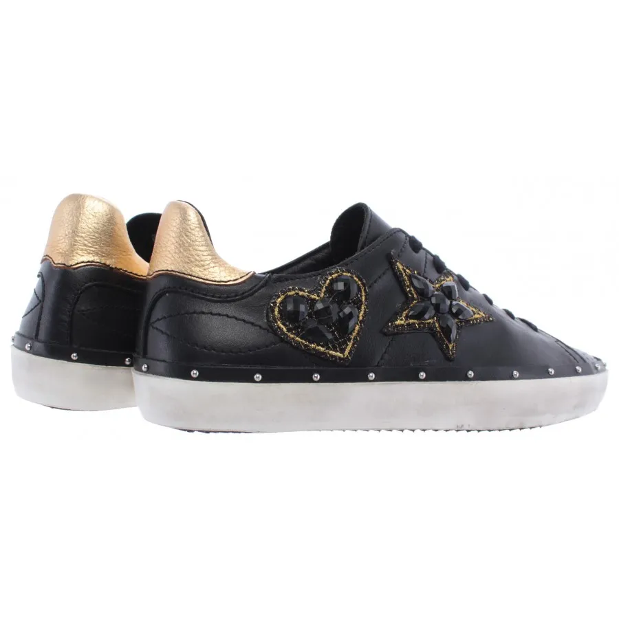 Calzado Mujer Sneakers REBECCA MINKOFF 00MW NA02 Swarovski Nappa Black Low Negre