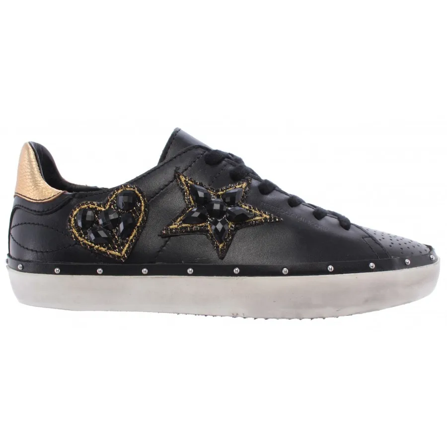 Calzado Mujer Sneakers REBECCA MINKOFF 00MW NA02 Swarovski Nappa Black Low Negre