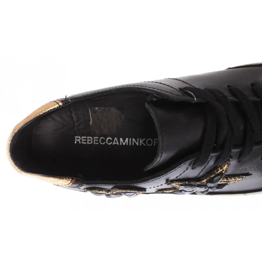 Calzado Mujer Sneakers REBECCA MINKOFF 00MW NA02 Swarovski Nappa Black Low Negre