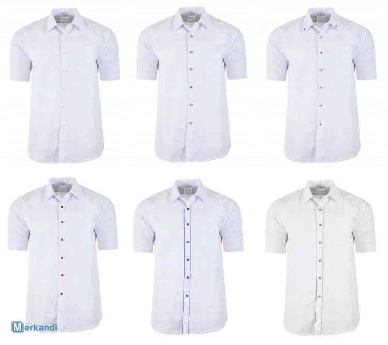 CAMISAS HOMBRE MANGA CORTA BLANCAS 164188