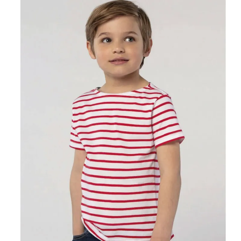 Camiseta a rayas Manga Corta Niños Miles de Sol's