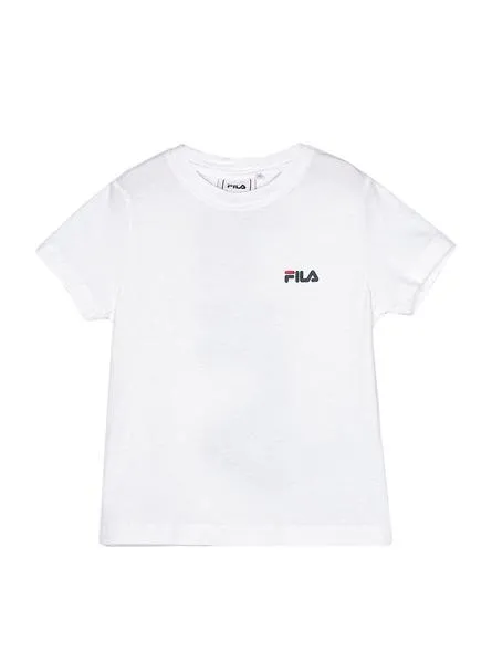 camiseta fila tarlo blanco para niño y niña