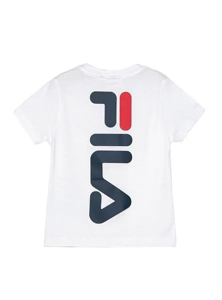 camiseta fila tarlo blanco para niño y niña
