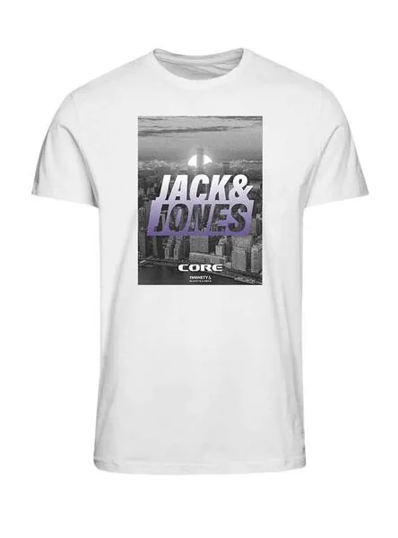 Camiseta Jack And Jones Photo Blanco Para Niño