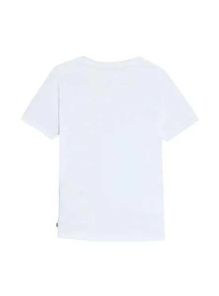 camiseta levis chest hit blanco para niño