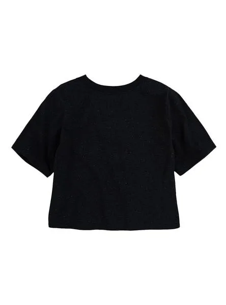 camiseta levis serif varsity negro para niña