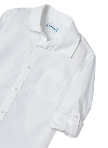 Camiseta Mayoral Básica Blanco Para Niño