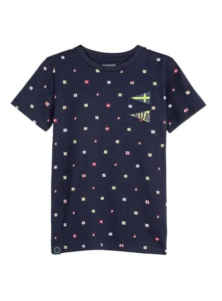 camiseta mayoral flag azul para niño