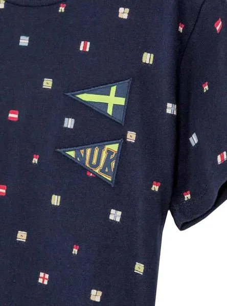 camiseta mayoral flag azul para niño