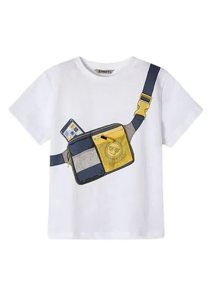Camiseta Mayoral Trampantojo Blanco Para Niño