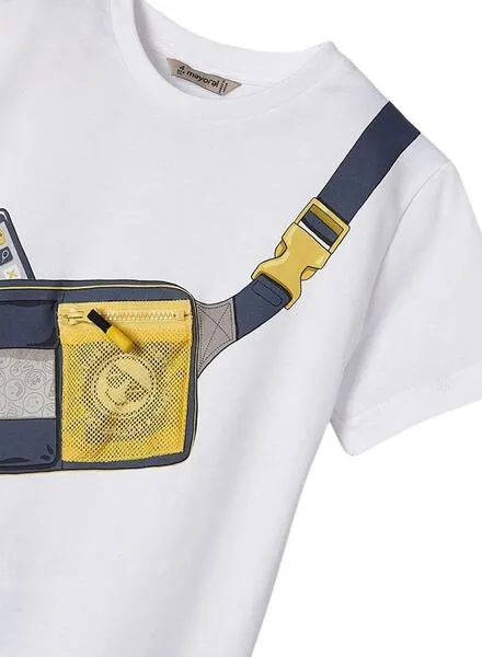 Camiseta Mayoral Trampantojo Blanco Para Niño
