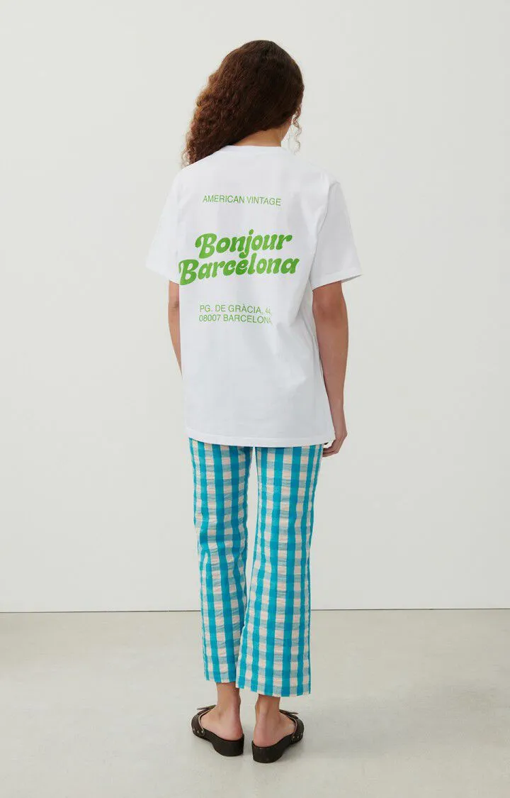Camiseta mixta Fizvalley "Bonjour Barcelona" | MFIZ25BPASEOE25