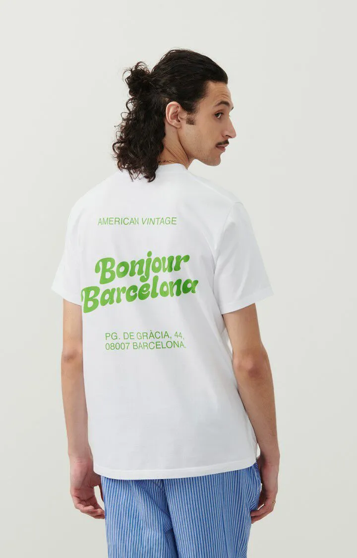 Camiseta mixta Fizvalley "Bonjour Barcelona" | MFIZ25BPASEOE25